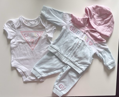 Guess baby strampler set 3tlg - set,